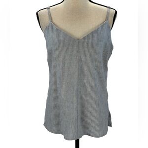 Club Monaco Casual Cami Chemise - Chambray Blue Striped - size Medium